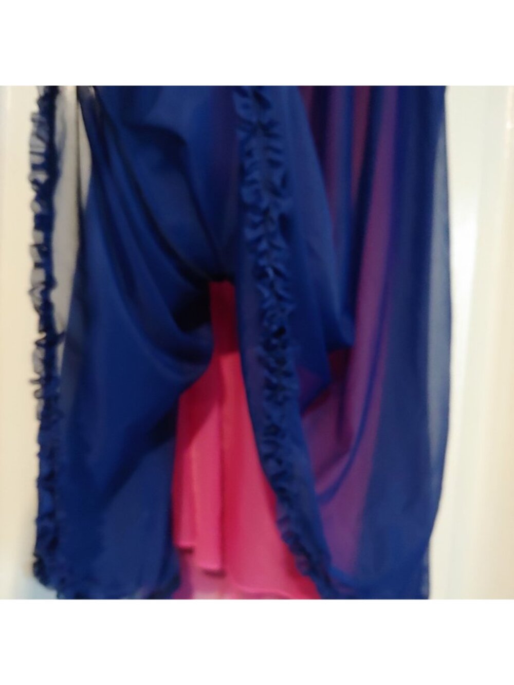 Betsey Johnson Chiffon Babydoll Rosette Nightgown Fairycore Coquette Romantic 2X - Picture 5 of 8